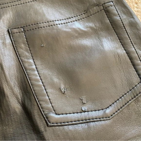 Aritzia Wilfred Black Vegan Faux Leather Pants The Melina High Waist: 8 - Picture 11 of 11